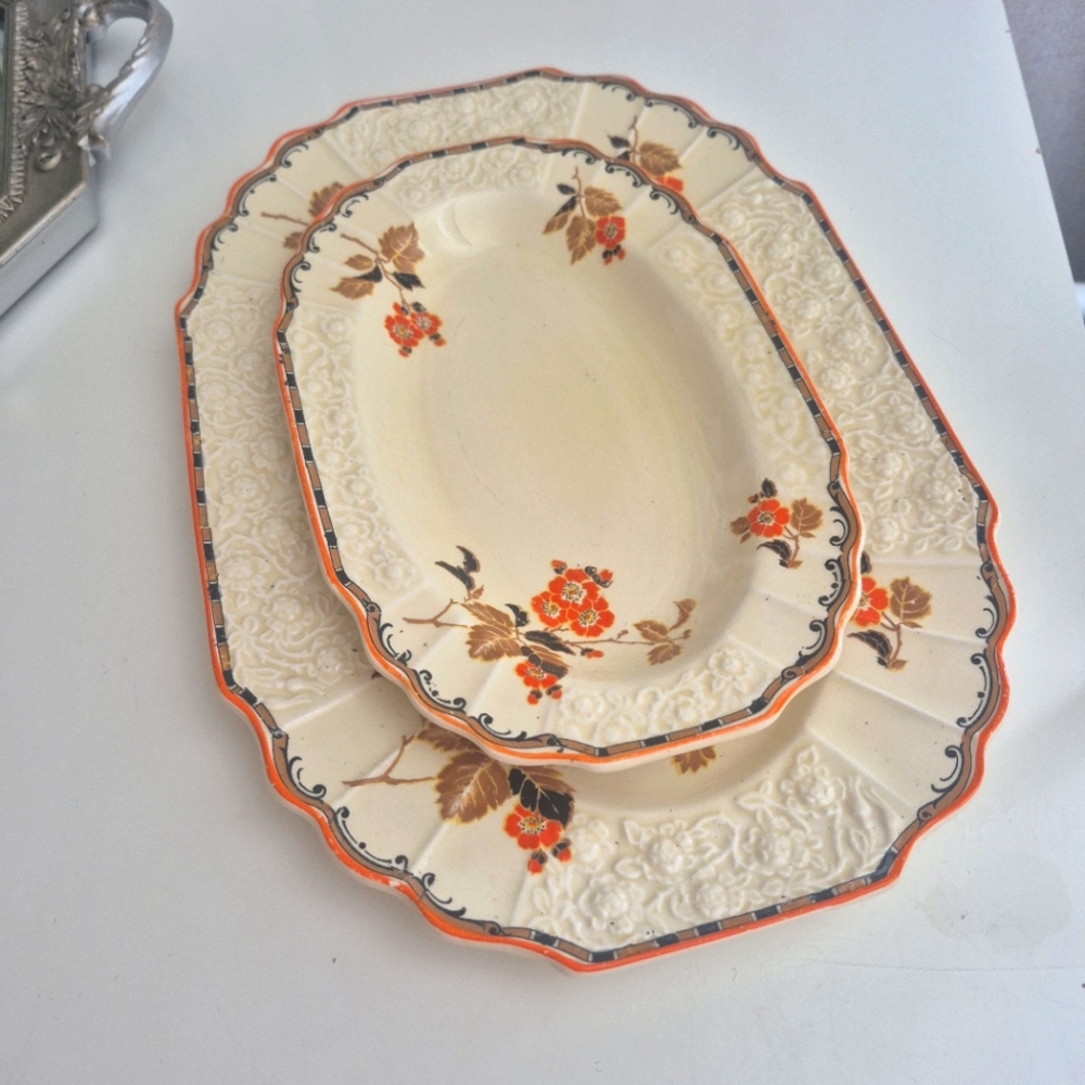 Vintage Myott Staffordshire Fine English Bone China Queenston Serving Pieces